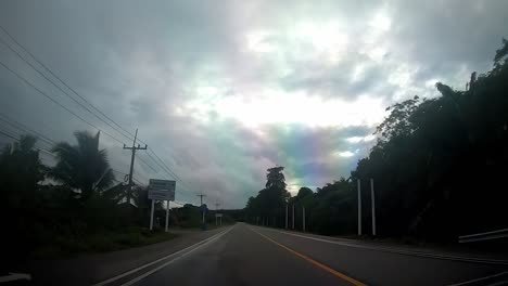 riding in thailand in the car