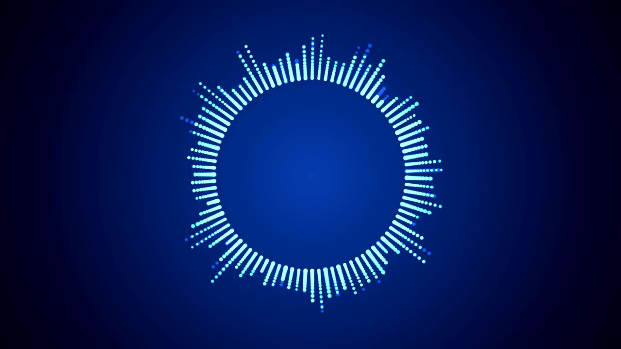 인터페이스의 원형 디자인: 음악 이라이저, 오디오 파동 또는 선의 음주와 같은 인포그래픽 요소, 기술 및 과학, 분석 테마