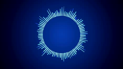 circular interface hud design, infographic elements like music equalizer, audio waves or sound frequency in lines. tech and science, analysis theme.