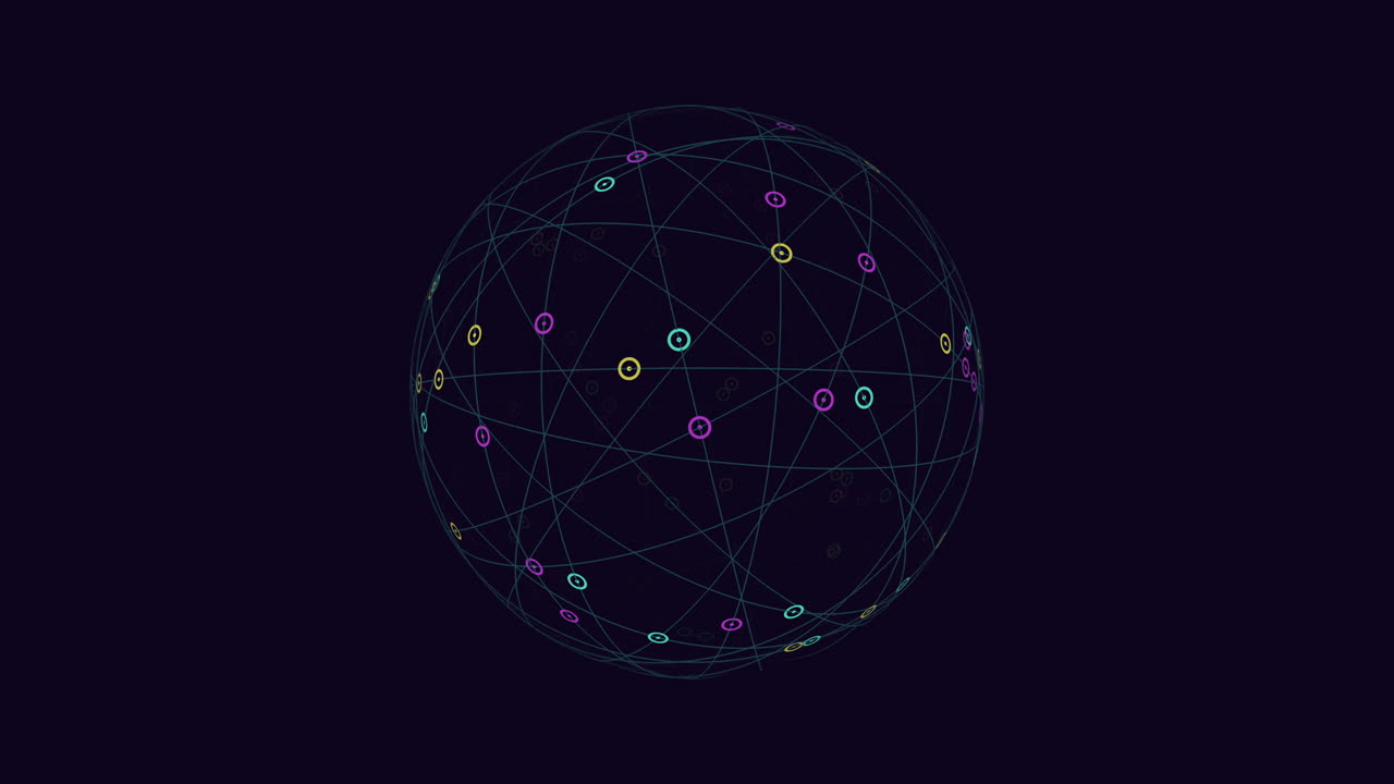 puntos y líneas de red complejos que representan la fuerza de las conexiones