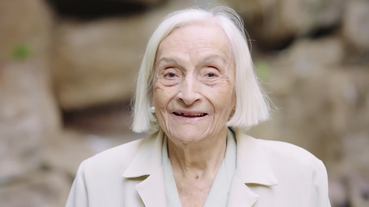 Portrait of an elderly woman