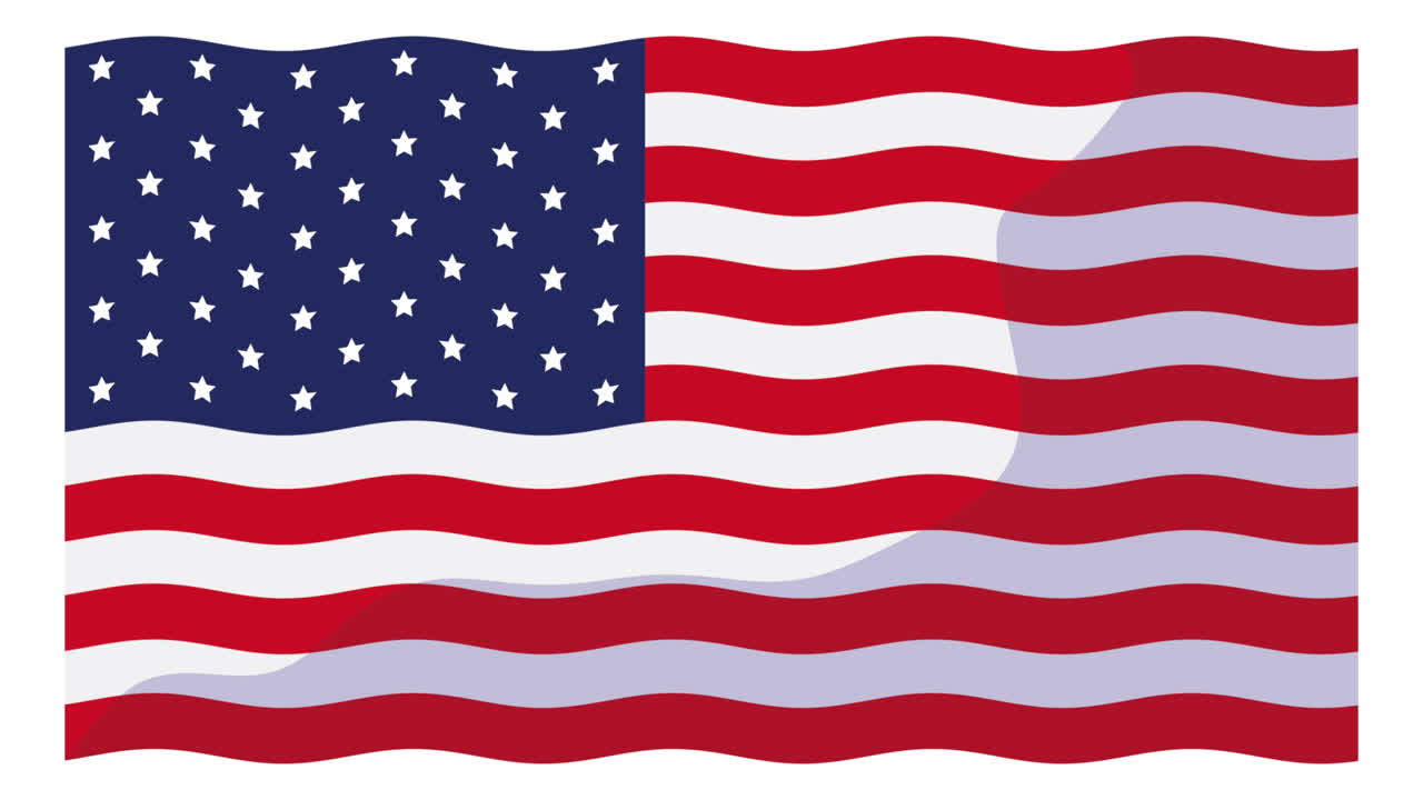 Ilustración de la bandera estadounidense
