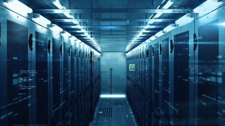 Animation of data processing over computer servers