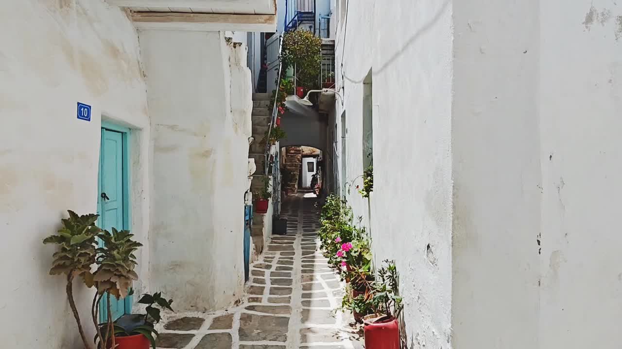 Charming Greek Island Alleyway