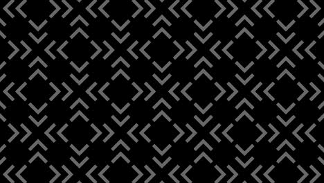 graphic pattern in black and white with stroboscopic and hypnotic effect, while increasing in size and then reducing it.