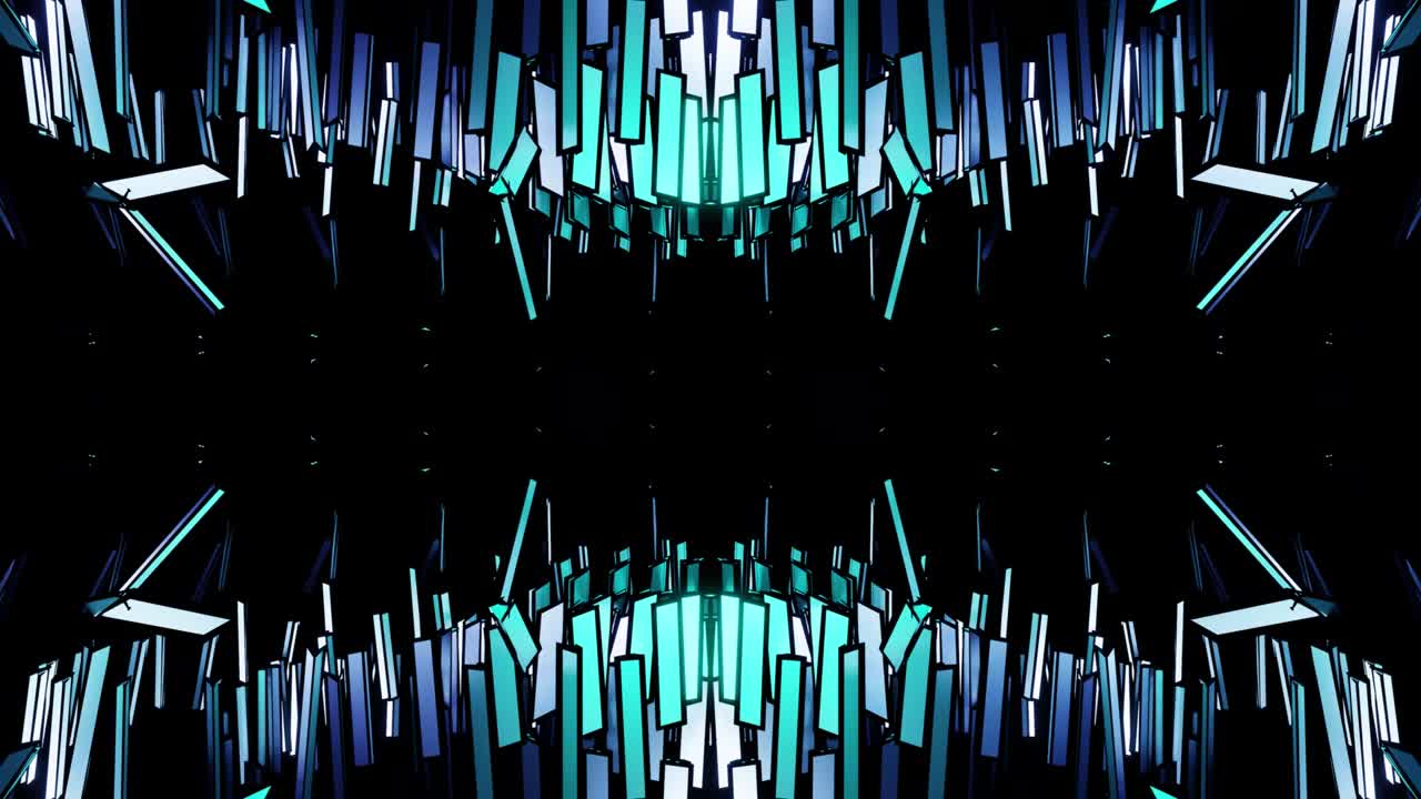 Blue steel VJ loop background equalizer kaleidoscope for party