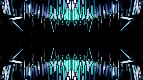azul vj bucle de acero ecualizador de fondo caleidoscopio para la fiesta