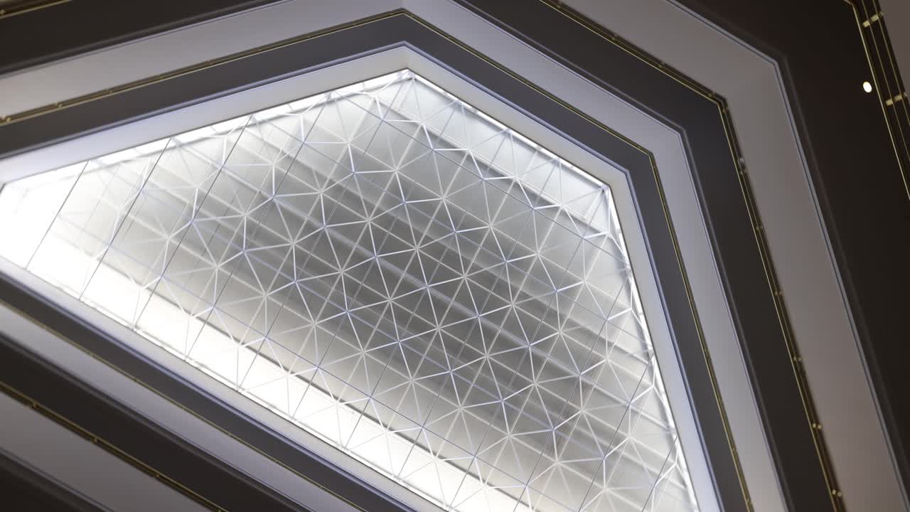 Modern Geometric Ceiling or Skylight Design