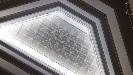 modern geometric ceiling or skylight design
