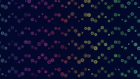 colorful overlapping circle pattern on black background