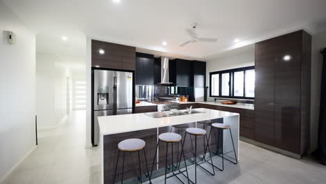 modern kitchen dining area