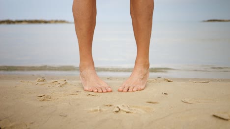 Twisting-and-turning-legs,-stretching-calves-and-muscles