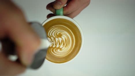 Rosetta-Free-Pour-Latte-Art,-Arte-Del-Café-4k