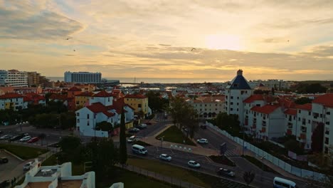 Ciudad-Portuguesa-Durante-La-Hora-Dorada