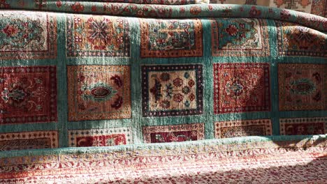 colorful patterned antique rug