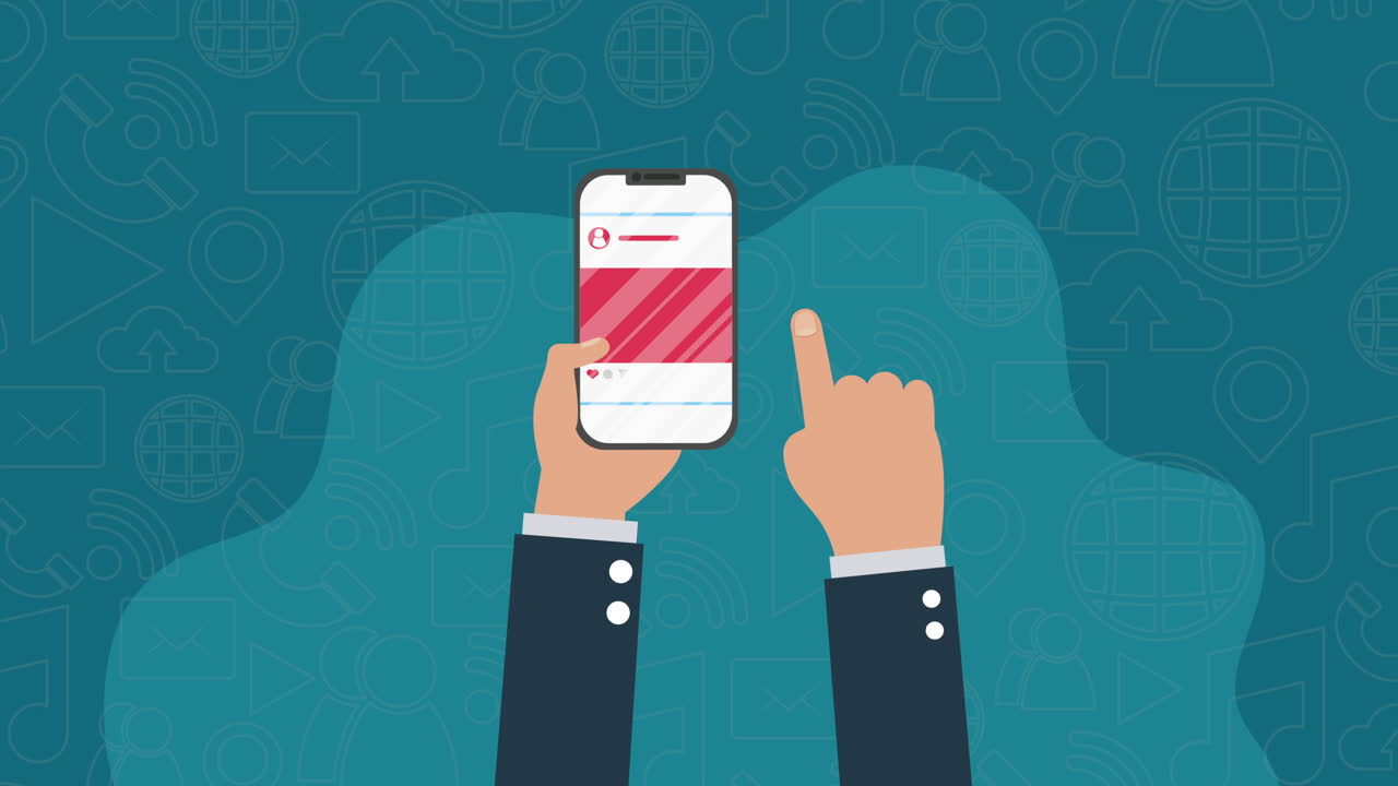 tecnologia di dispositivi smartphone gadget animazione