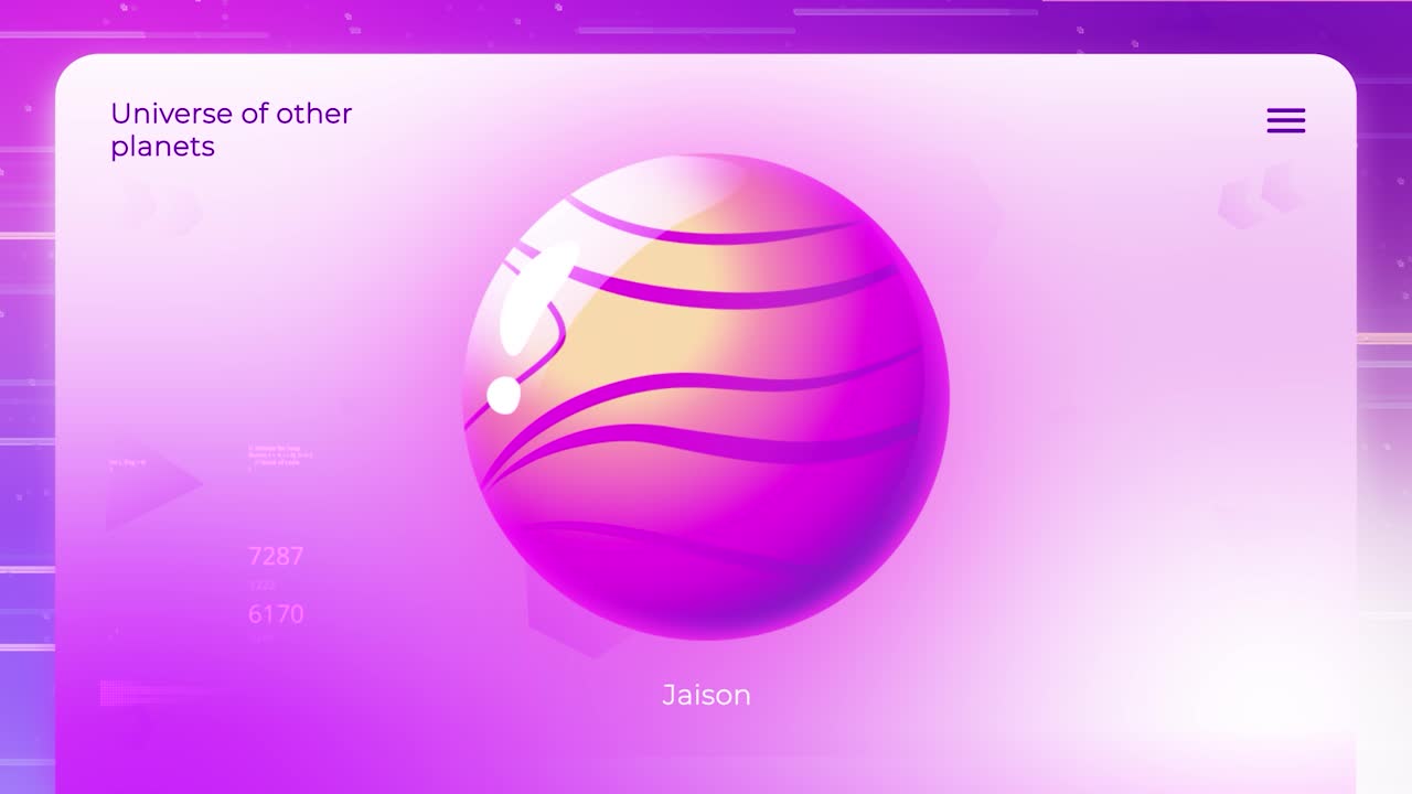 ilustración de un planeta ficticio