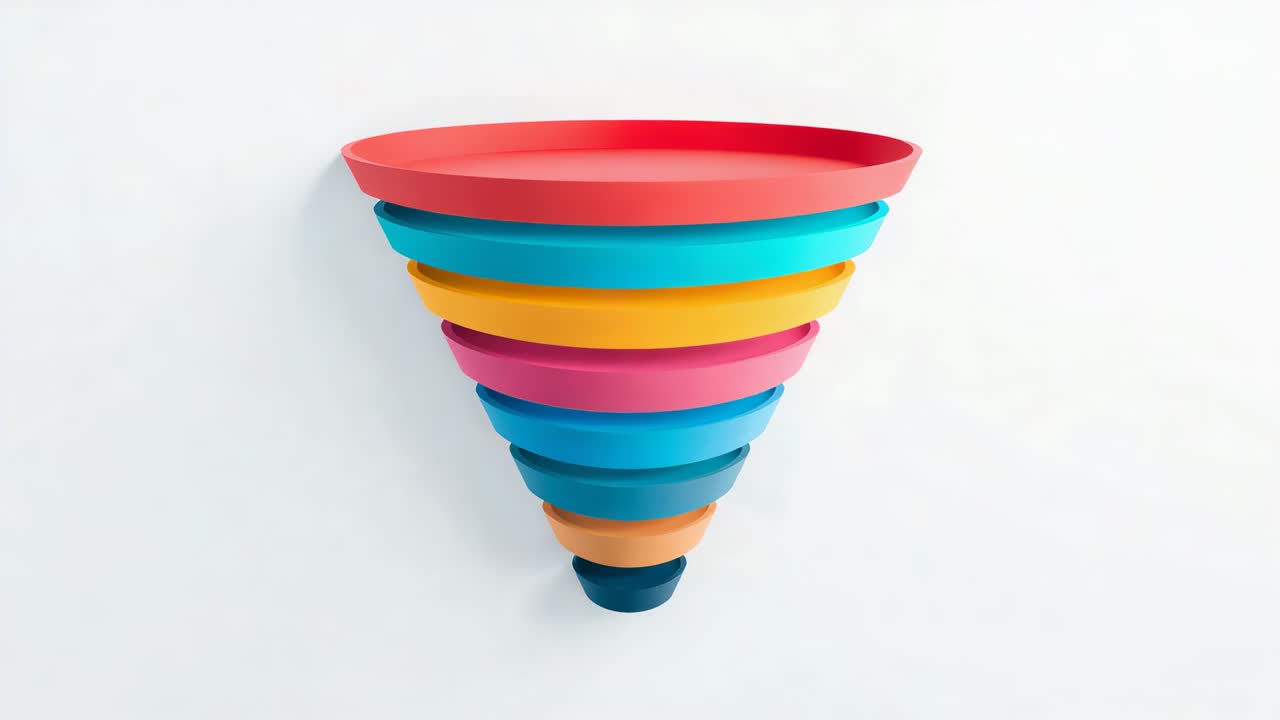 Shifting lighting in studio creating vignette to emphasize eight rings while cone staying centered