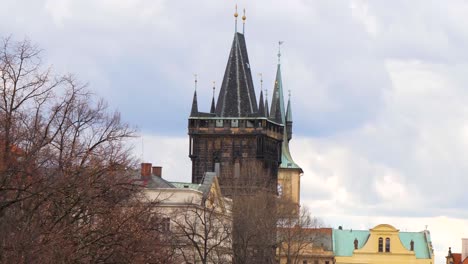 old town bridge tower in prague, czech republic