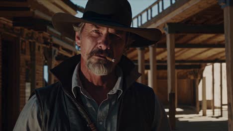a man in a cowboy outfit