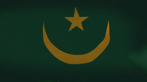 the mauritania national waving flag