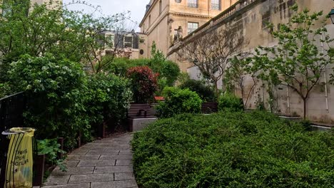 timelapse of a garden transitioning from day to night