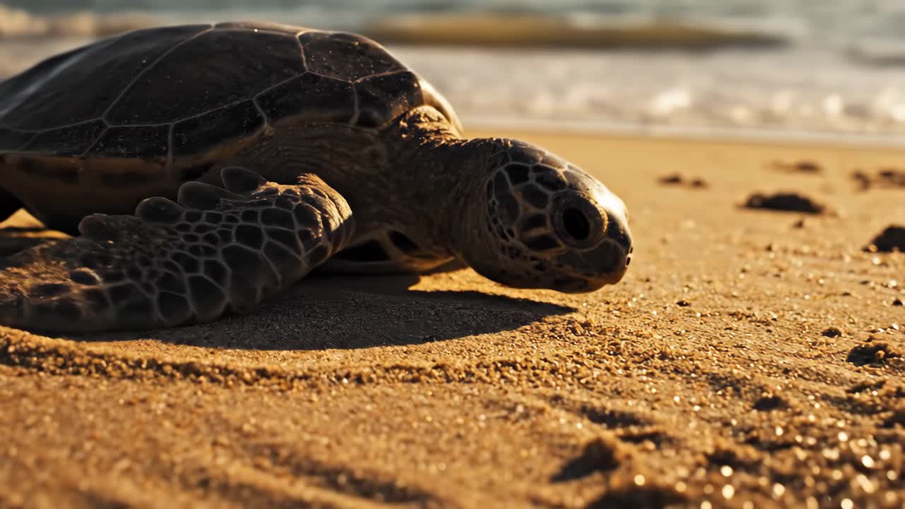 Sea Turtle on the Beach