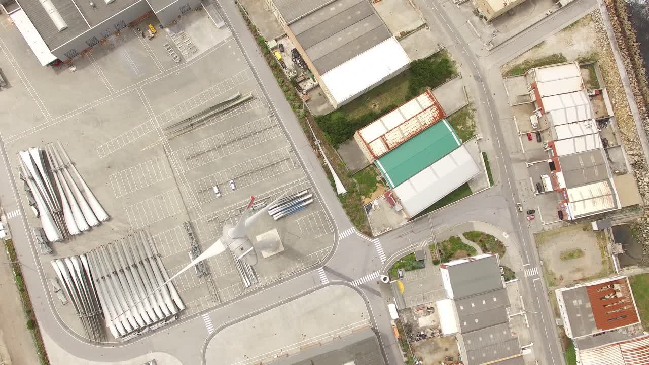 aerogenerador vista superior energía alternativa