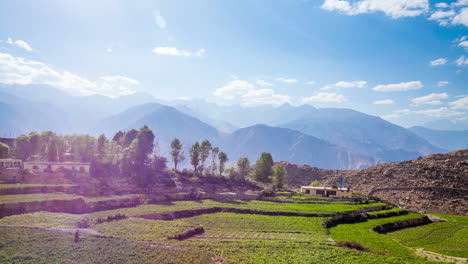 time lapse high mountain landscape. spiti valley, himachal pradesh, india