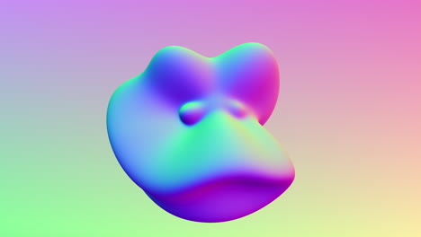 esfera de gradiente de arco iris en representación 3d