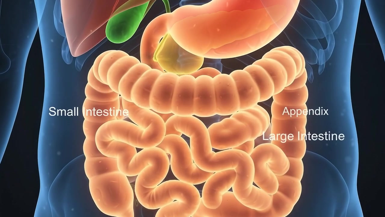 3D Medical Animation of the Human Digestive System