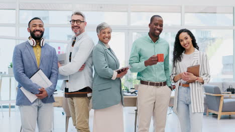 team, workforce and business people face