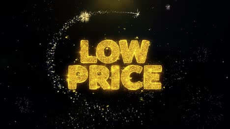low price promotion with fireworks