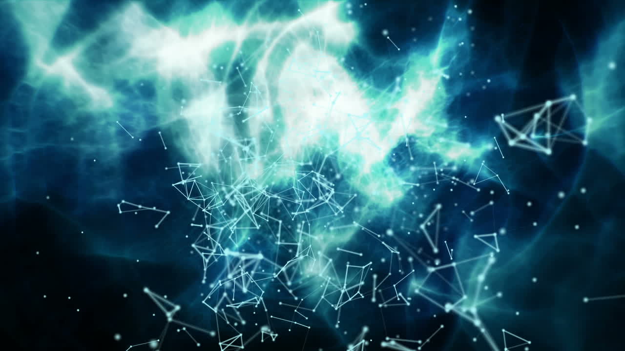 poligonal con puntos y líneas de conexión