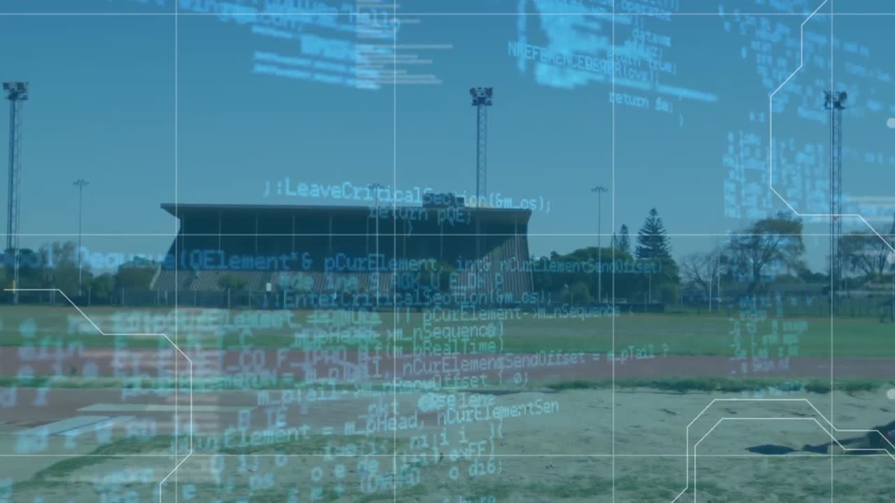 Data processing against female athlete long jumping