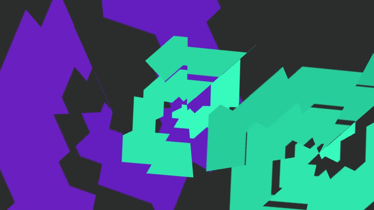 vuelo abstracto a través de rectángulos fondo