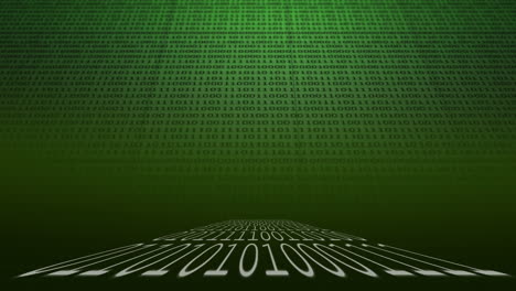 binary coding on a black background
