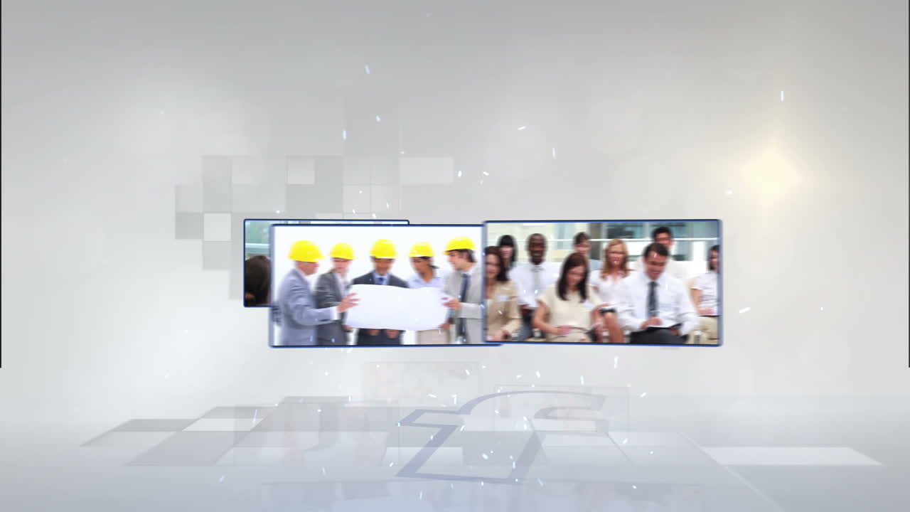 f 위에서 회전하는 비즈니스 비디오