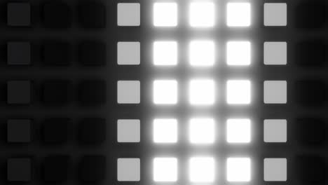 abstract geometric pattern with illuminated squares