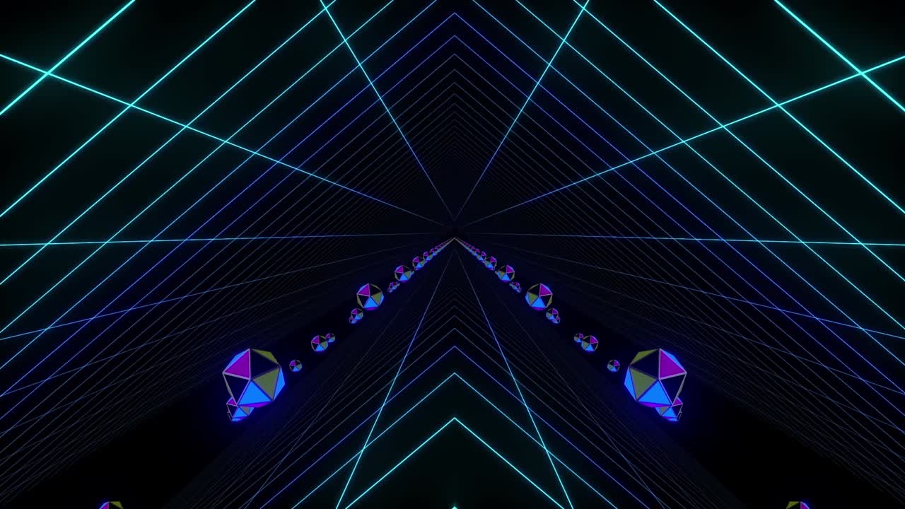 Cyberpunk Neon Tunnel