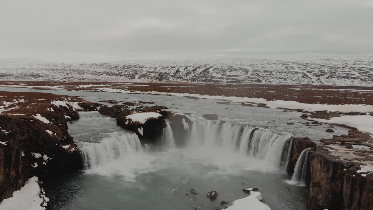 Winter Waterfall in Iceland