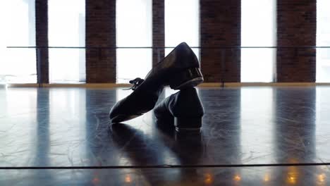 ballet shoe on dance studio