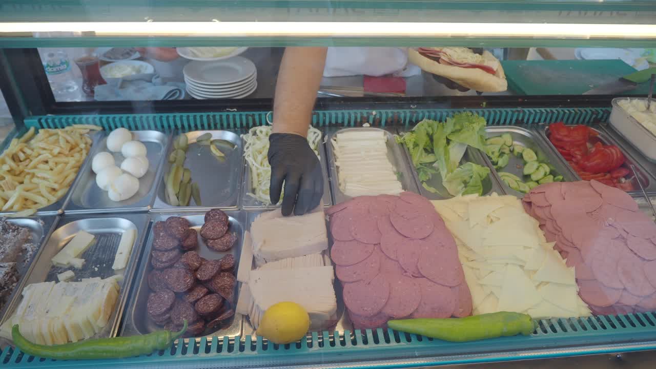 Sandwich Ingredients Display