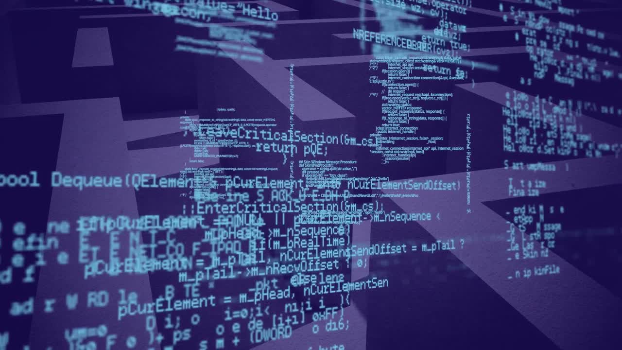 미로 위의 컴퓨터 데이터 처리의 애니메이션