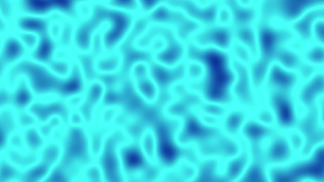 Abstract Blue and Teal Glowing Wavy Pattern Background