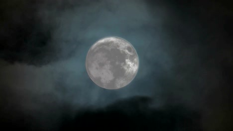 moon thru telescope with clouds