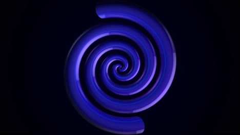 abstract blue spiral 3d render