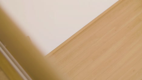 happy senior couple entering new house with cardboard boxes