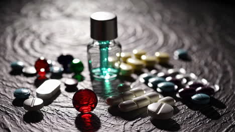 pastillas y medicamentos variados