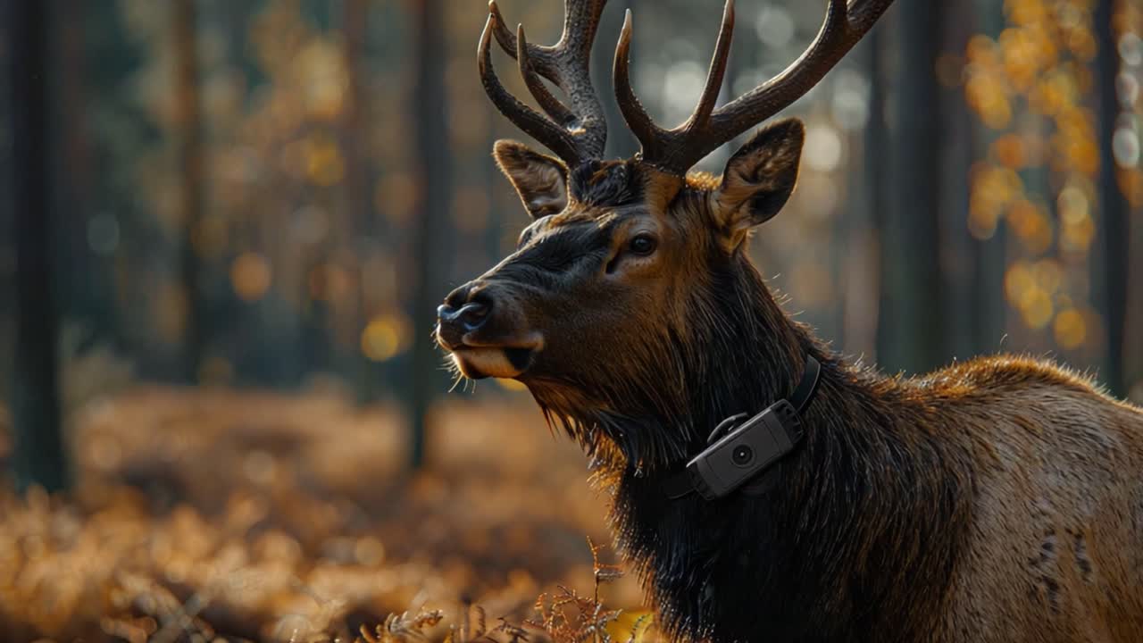 Wapiti nella foresta